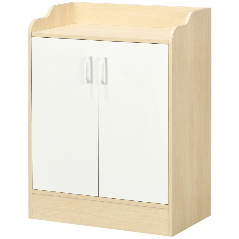 HOMCOM Shoe Storage Cabinet, 2 Door Shoe Cupboard with Adjustable 3 Shelves for 9 Pairs of Shoes for Hallways, Living Room