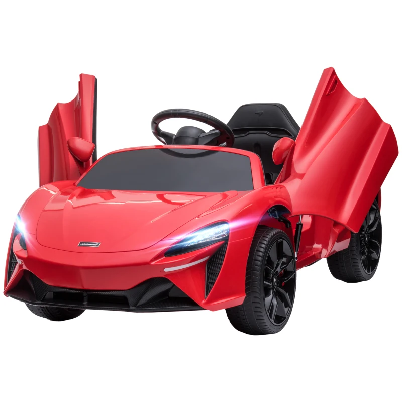 HOMCOM McLaren Licensed Kids Electric Ride-On Car, with Remote Control - Red