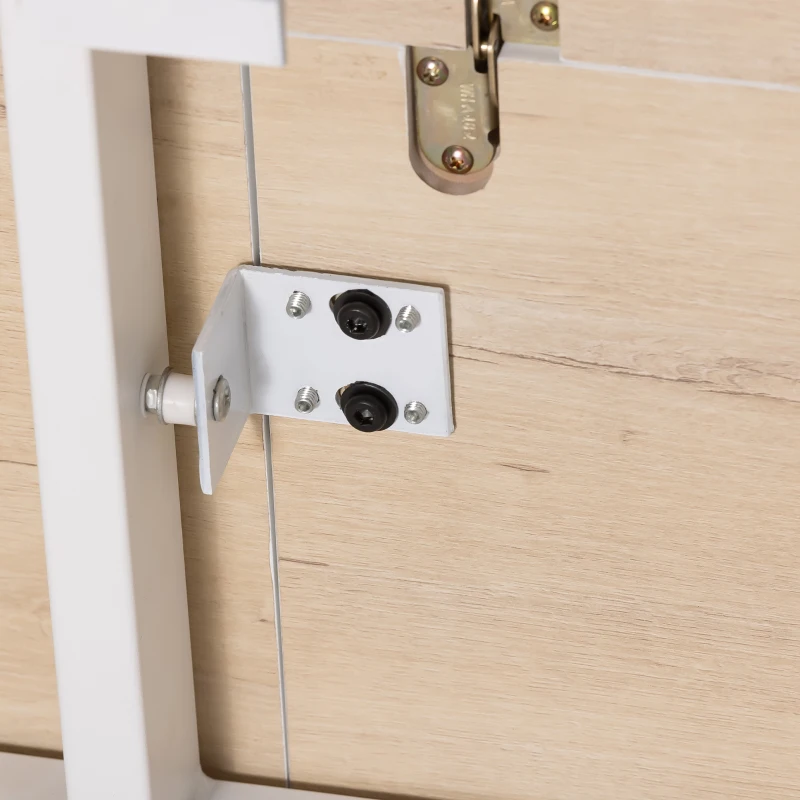 HOMCOM Klappbarer Esstisch, ausziehbar, industrieller Stil, MDF-Holzoptik, Metall, 120-160 x 80 x 76 cm, Eiche