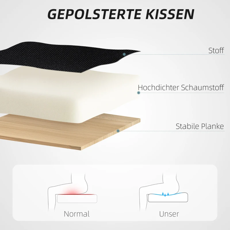 HOMCOM Krzesło Biurowe, Ergonomiczne, Obrotowe, 135 Stopni Tylne Pochylenie, Regulacja, Czarne