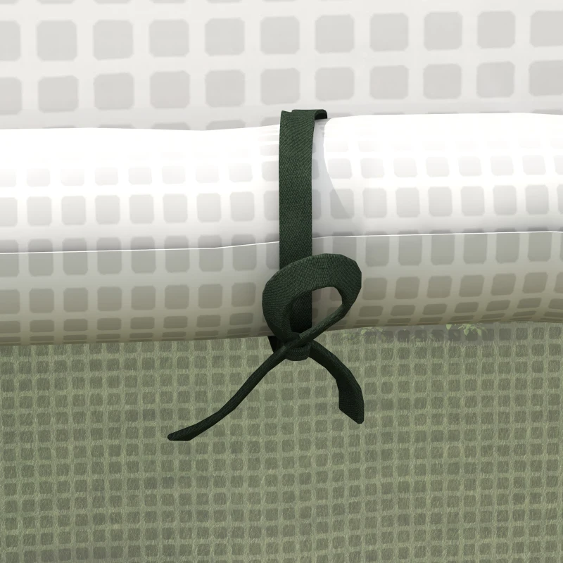 Outsunny Bâche de remplacement pour serre de jardin 140 x 143 x 190 cm avec fenêtre et porte à fermeture éclair anti-UV