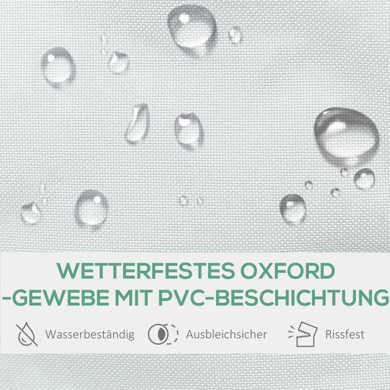 Outsunny Campingstuhl Klappstuhl Regiestuhl Tisch mit Getränkehalter Tragbar Oxford-Gewebe 83 x 64 x 90 cm Weiß+Grün