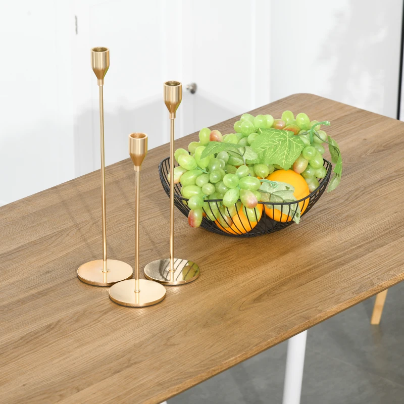 HOMCOM Essgruppe mit 2 Bänken Esstisch Skandinavischer Stil Esszimmergarnitur Sitzgruppe Tischgruppe MDF Metall Natur+Weiß120x50x75cm (Tisch) 110x35x45cm (Bank)