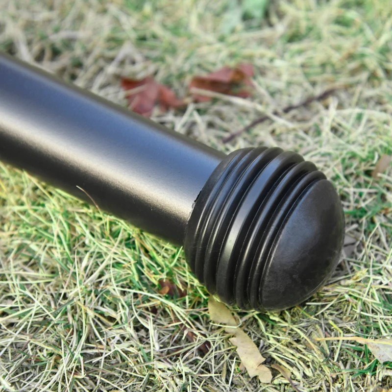 Outsunny 298 x 117cm Hammock with Stand Camping Hammock with Portable Carrying Bag, Adjustable Height, 120kg Load Capacity, Green Stripe