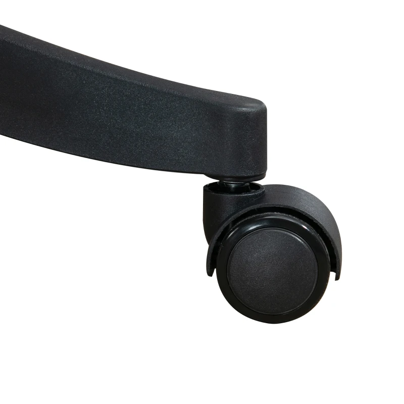 Vinsetto Bürostuhl Computerstuhl, 1 Kopfstütze, klappbare Armlehnen, 62 cm x 58 cm x 133 cm, Schwarz