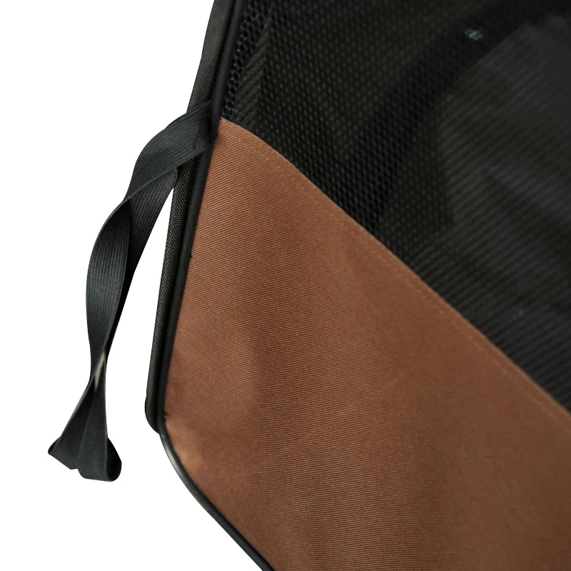 PawHut Parc enclos pliable pour chien chat petits animaux octogonal en tissu Oxford et acier Ø 90 x 41H cm marron beige