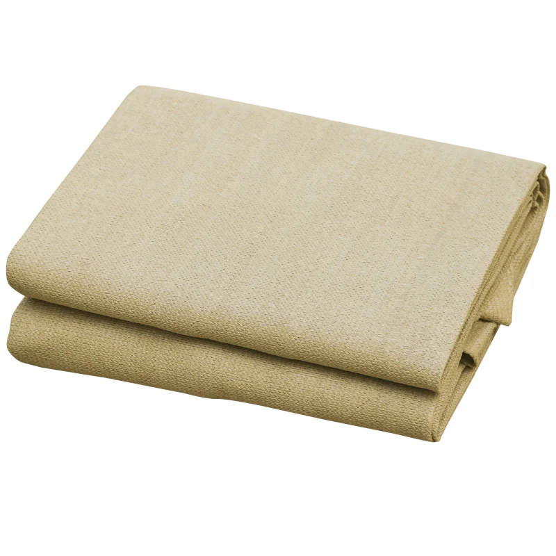 Outsunny Tenda Parasole Triangolare Impermeabile in HDPE e Metallo, 3x3x3 m, color Ottone