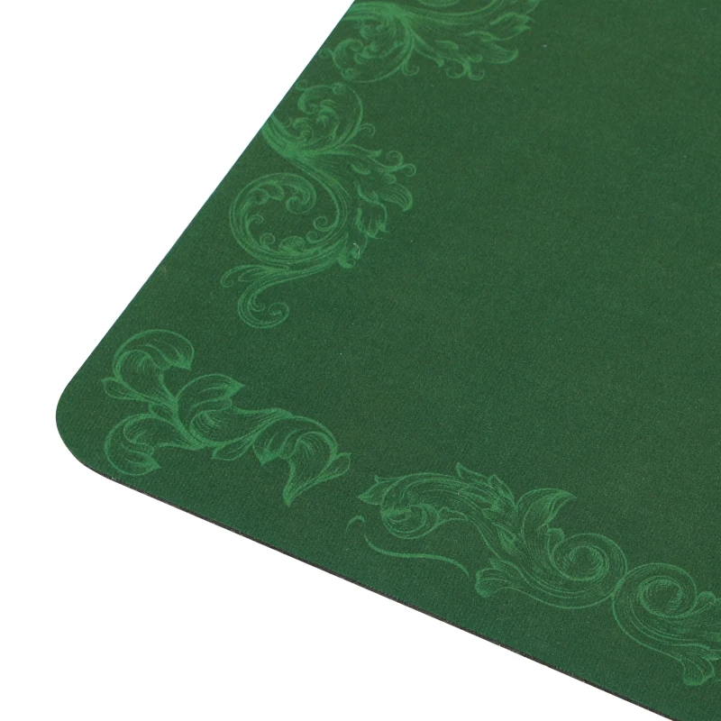 SPORTNOW Professional Poker Mat, Six-Player Water-resistant Poker Table with Felt Surface, Carry Bag, Green