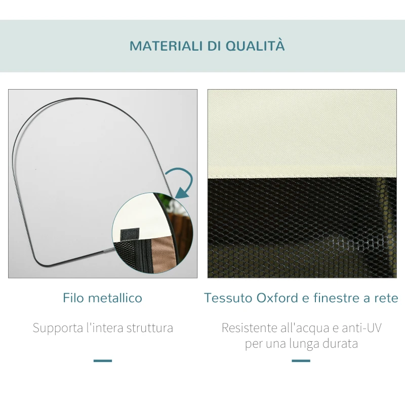 PawHut Trasportino per Animali Domestici Pieghevole in Oxford con Cuscino Rimovibile Lavabile e Borsa per Trasporto, 70x51x59cm, Marrone