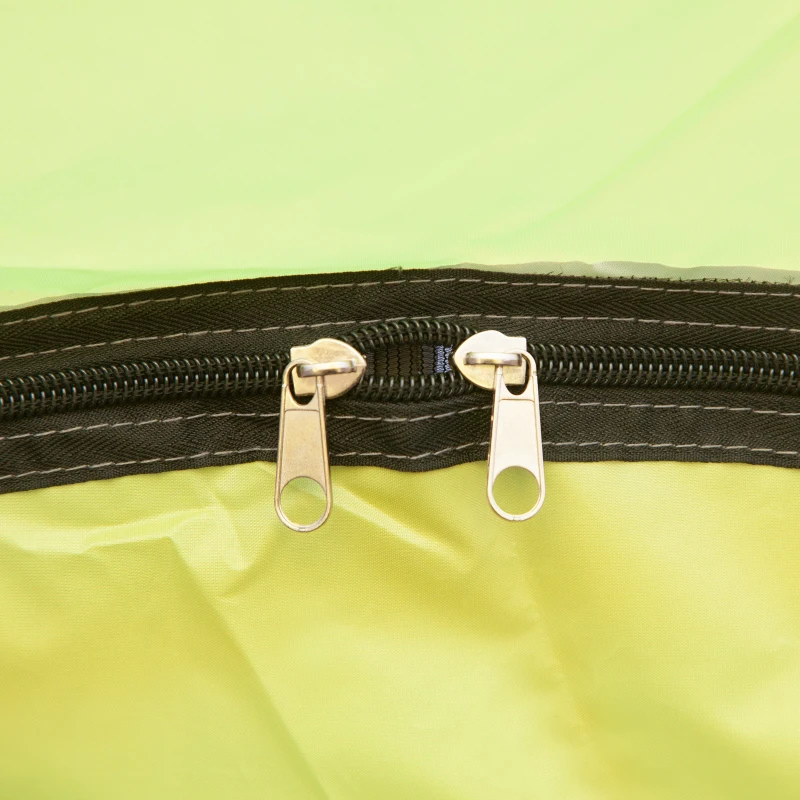 Outsunny Tente de camping 3 personnes tente dôme étanche légère ventilée portes zippées poche de rangement sac de transport inclus fibre verre polyester tissu Oxford 210L x 210l x 119H cm vert et gris