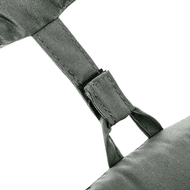 Outsunny Cojín para Tumbona de Exterior 198x53x5 cm Desenfundable y Lavable con Reposacabezas Extraíble Colchoneta Plegable de Algodón Cojín SOLO para Silla Reclinable de Jardín Gris