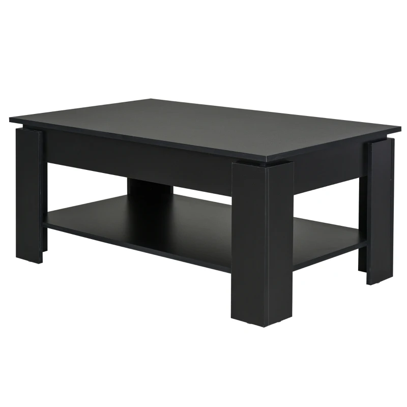 HOMCOM Tavolino da Caffè da Salotto Soggiorno Moderno Design Portata 60kg