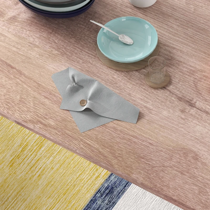 HOMCOM 5-teilige Essgruppe Esstisch mit Stühlen Sitzgruppe, Moderndesign, Natur + Weiß