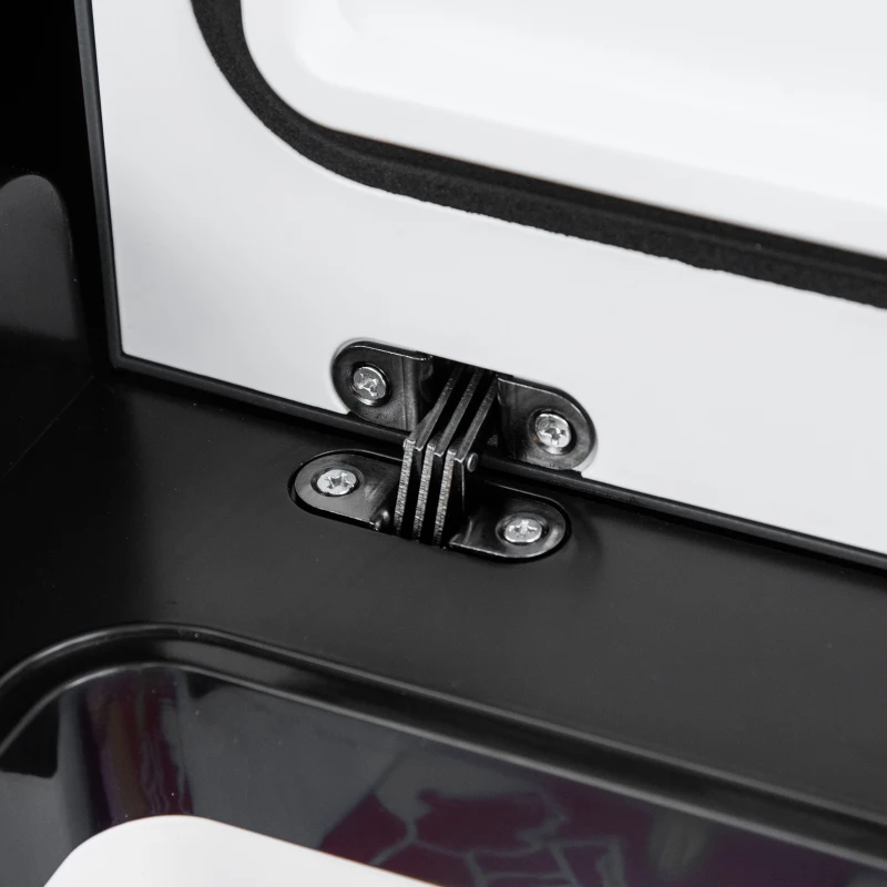 Outsunny Glacière élétrique portable congélateur et réfrigérateur avec 2 zones - contenance 45 L avec roues, poignée télescopique, 12/24 V DC et 110-240 V AC