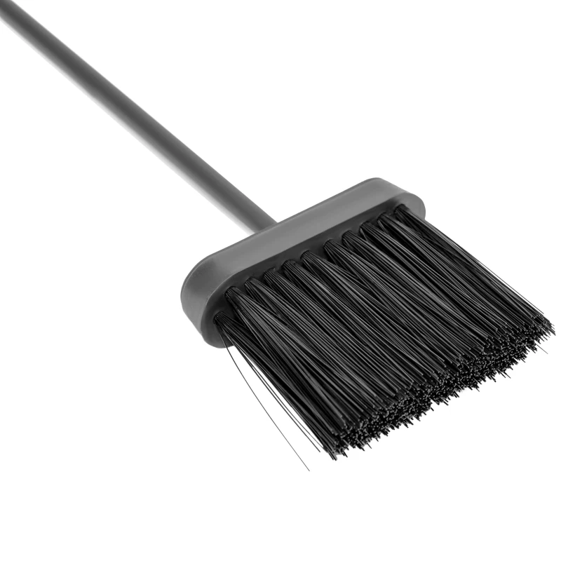 Outsunny Estante de Leña para chimenea 40x30x74,5 cm Soporte para Leña de 2 Niveles Leñero Exterior e Interior Metálico con 4 Herramientas para Chimenea Carga Máx.100 kg Negro