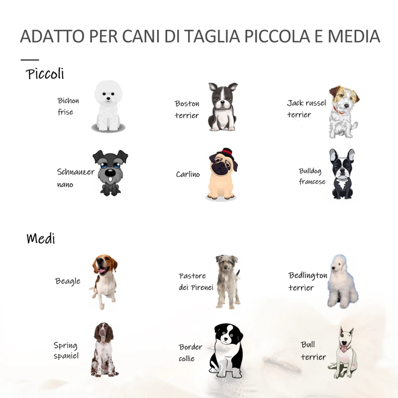 PawHut Cancelletto per Cani di Piccola/Media Taglia in Legno e Acciaio con 6 Pannelli Pieghevoli, 432x36x70cm