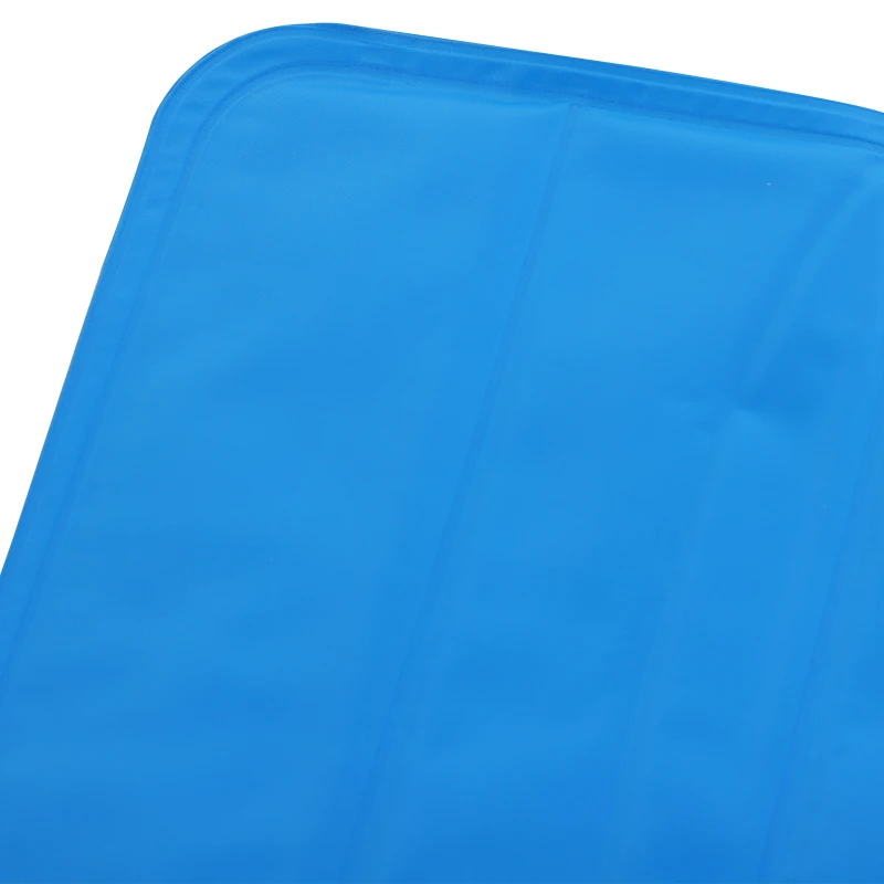 PawHut Tapis rafraichissant chien tapis de refroidissement automatique pour animaux de compagnie gel PVC oxford bleu