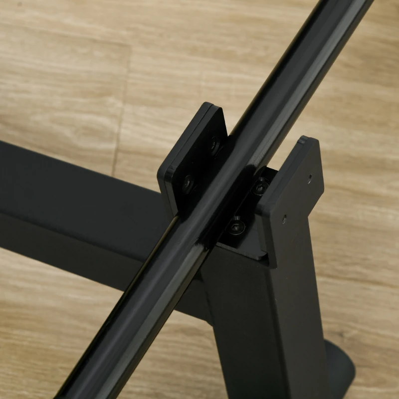 SPORTNOW Cric d'haltères supports de barbell en acier avec poignée antidérapante pour musculation à domicile charge max. 200kg