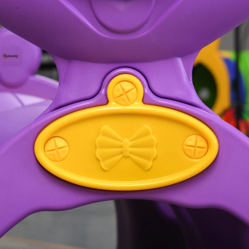 Outsunny Kids Play Tunnel, Caterpillar Crawling Tunnel, for Ages 3-6 Years - Purple