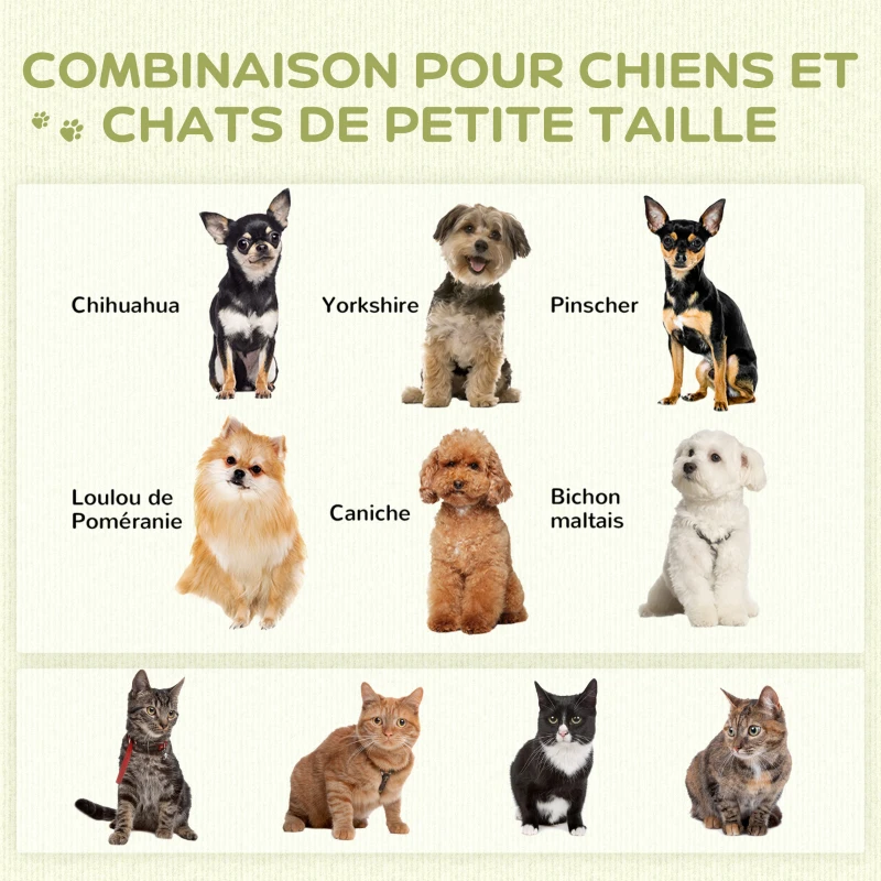 PawHut Tente tipi pour animaux teepee chat ou chien coussin épais 2 pompons inclus structure bois de pin feutrine peluche gris
