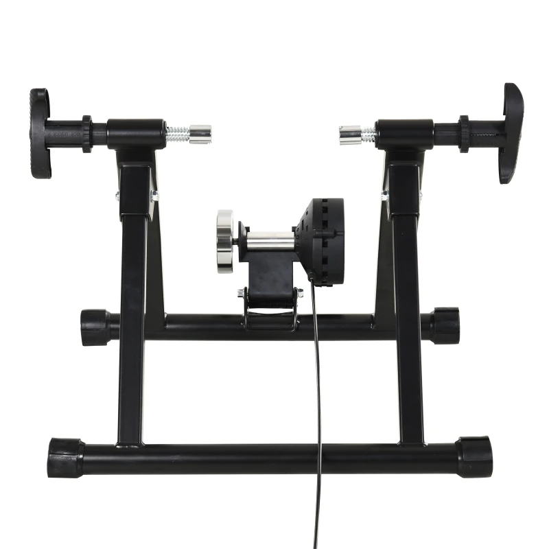 HOMCOM Foldable Indoor Bike Trainer Stationary Workout Stand, Suitable for 26"-28" or 650C, 700C Bike Tyres