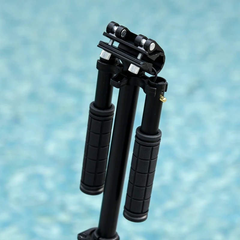 HOMCOM Kick Scooter Foldable Aluminum Ride On Toy For 8+ Adult Teens with Foot Brake, Adjustable Handle, Black