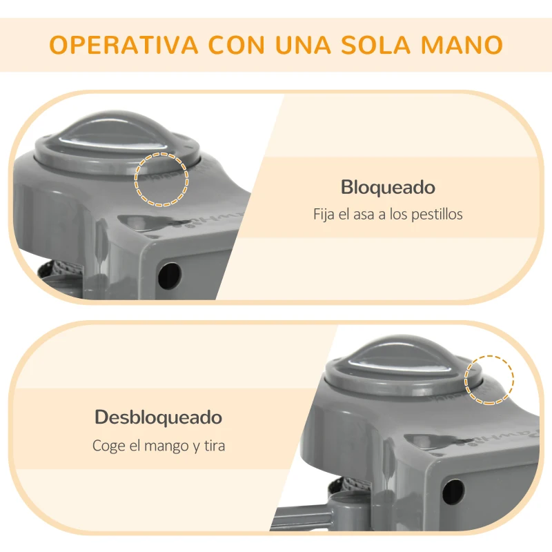 PawHut Puerta de Seguridad Extensible 0-150 cm Barrera Retráctil para Mascotas para Escaleras 165x10,7x85 cm Gris