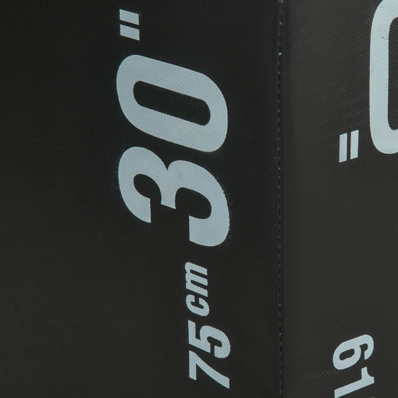 HOMCOM Box jump pliometrie 3 en 1 appareil musculation fitness plyobox pour box training 51/61/75 cm PE noir