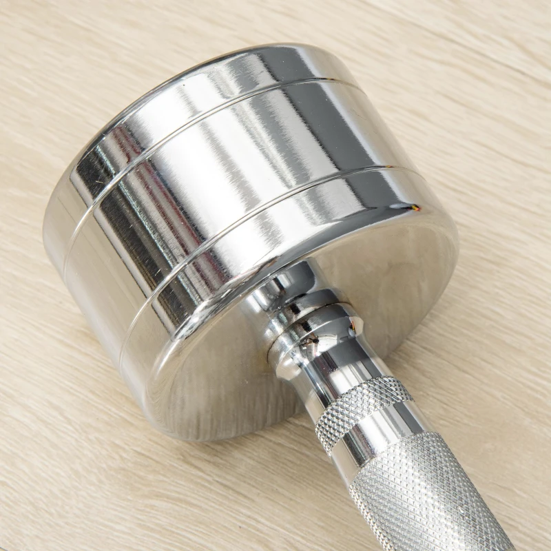 HOMCOM Kurzhantel, 2er-Set, glatte Oberfläche, gerändelter Griff, kompakte Form, Eisen, 2 x 7 kg, 24 x 9 x 9cm