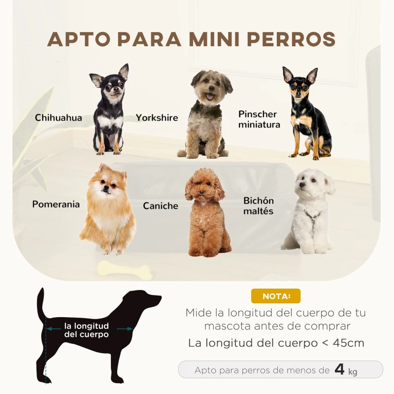 PawHut Colchón para Mascotas Tapizado en Cuero PU Acolchado de Espuma y Lavable con Cremallera 58x49x14,5 cm Negro