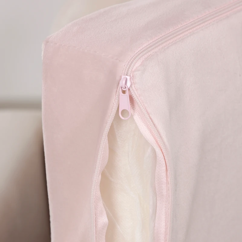 HOMCOM Kindersessel, Kaninchen-Motiv, hohe Rücklehne, waschbarer Bezug, für Kinder 3-5 Jahre, Farbe: Creme, 53 x 47 x 54,5 cm