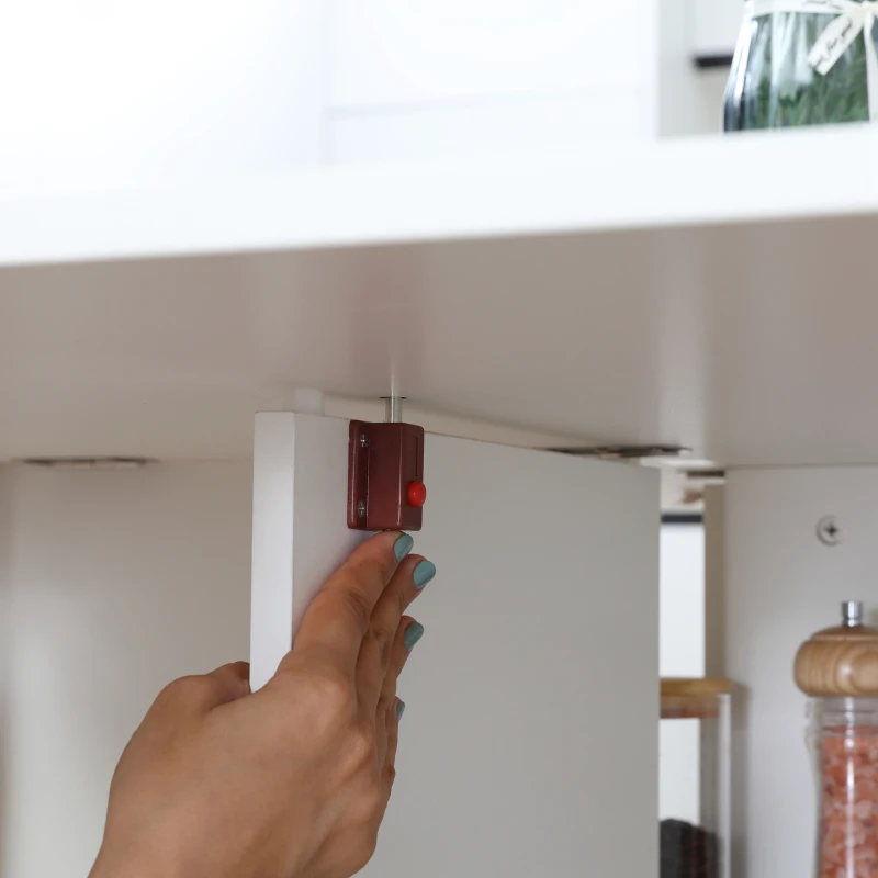 HOMCOM Esstisch, Klapptisch mit Rollen, Schreibtisch, Beistelltisch, Tisch mit Ablagefläche für Esszimmer, Holz, Weiß, 80 x 140 x 74 cm