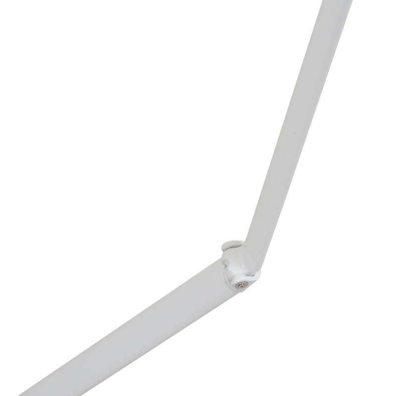 Outsunny Toldo para Patio Balcón Terraza y Jardín con brazo articulado de Aluminio y tela de Poliéster de 280g/m2 300x250cm Resistente al Agua y UV con Manivela Blanco