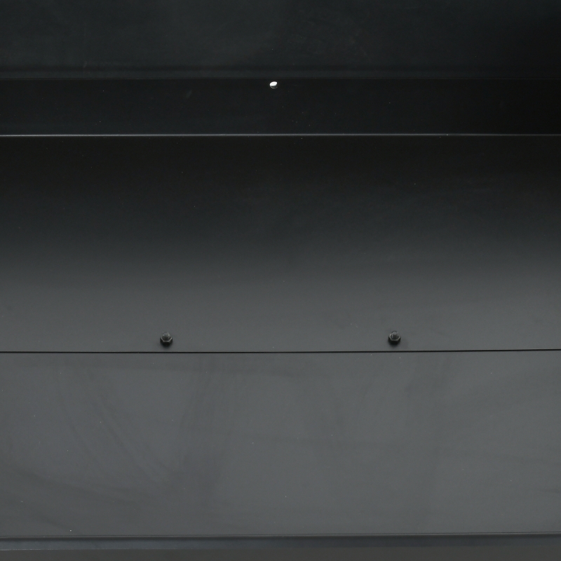 Outsunny Barbecue a Carbonella ad Altezza Regolabile con 2 Griglie e 2 Ripiani, in Metallo e Legno, 113x53.5x82.5 cm, Nera