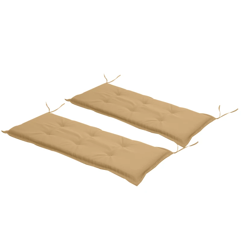 Outsunny Bankauflage Gartenmöbel-Polster Polsterauflage, 120 x 50 x 5 cm, Beige