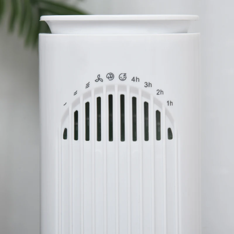 HOMCOM Turmventilator, Standventilator mit 3 Belüftungsstufen, Fernbedienung, 45W Ventilator mit 10H Timer, LCD-Anzeige, 70° Oszillation, für Schlafzimmer, Weiß