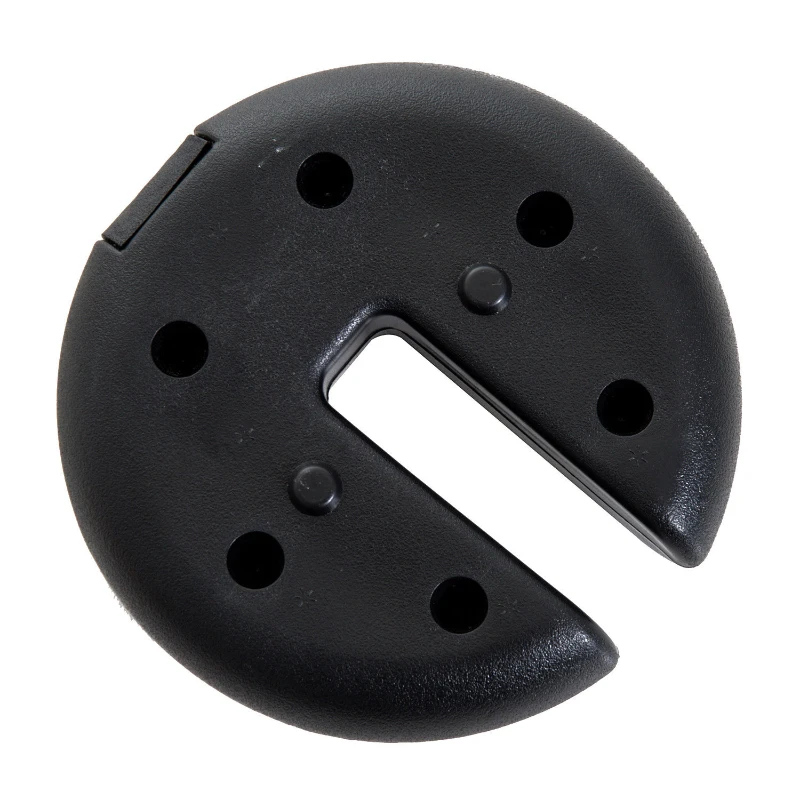 Outsunny Base per Tenda 4pz Riempito con Cemento Peso 8.8kg Φ20 × 4.5cm