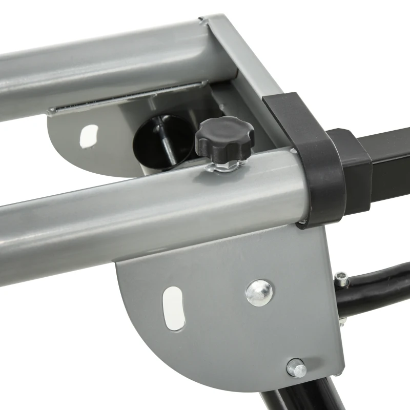 DURHAND Cavalletto Supporto per Sega Troncatrice Universale Estensibile e Pieghevole, Capacità 150kg, Nero e Argento