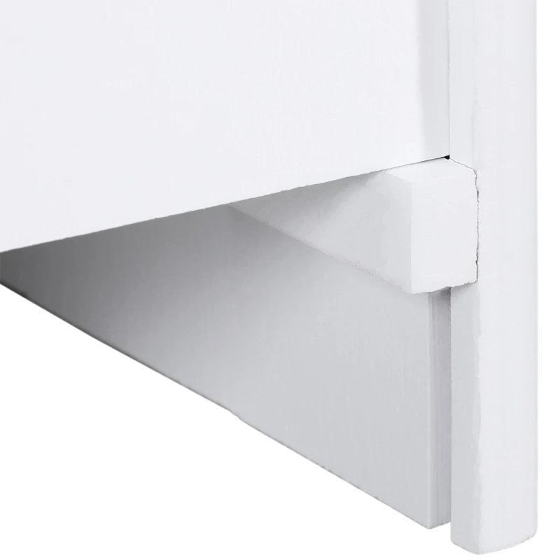 PawHut Scaletta per Cani a 3 Gradini con Tappeto Antiscivolo e Spazio Interno, 40.5x44.5x38cm, Bianco