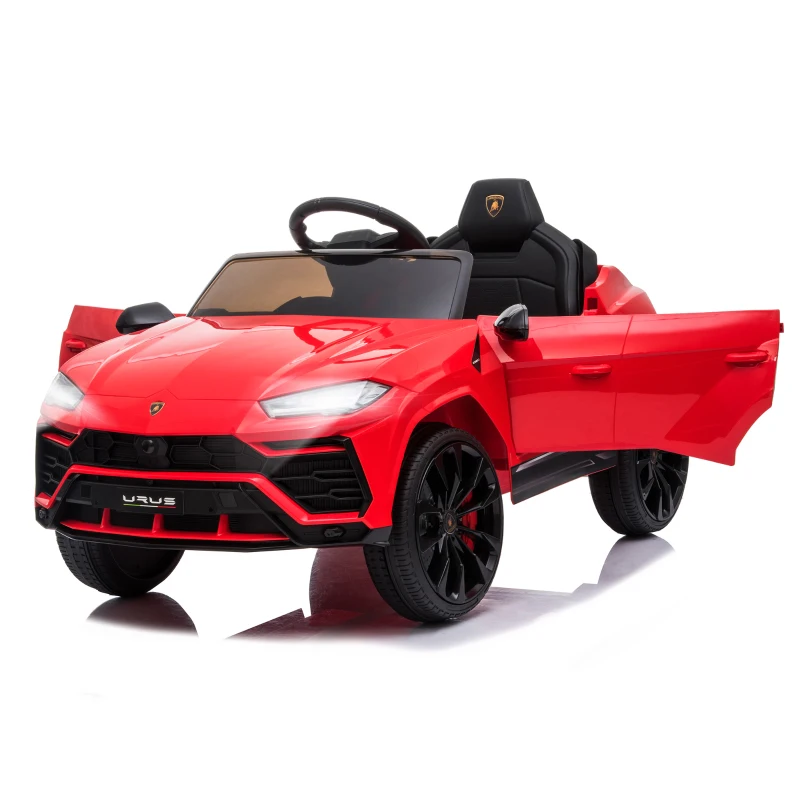 HOMCOM Kinderfahrzeug Elektroauto Sicherheitsgurt Fernbedienung MP3 3–6 Jahre PP Rot 102 x 65,4 x 52,6 cm