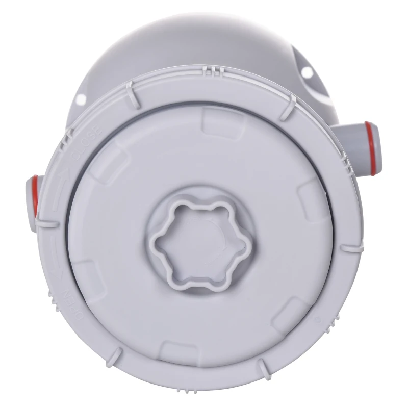 Outsunny Outusunny Pompa Filtro per Piscine Fuori Terra da 5-5.5 m, Portata 3785L/h, Ø18 x 34.5cm, Bianco