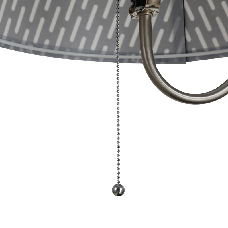 HOMCOM Table de Nuit lampadaire Table d'appoint lampadaire Design Contemporain Prises USB intégrés Noir