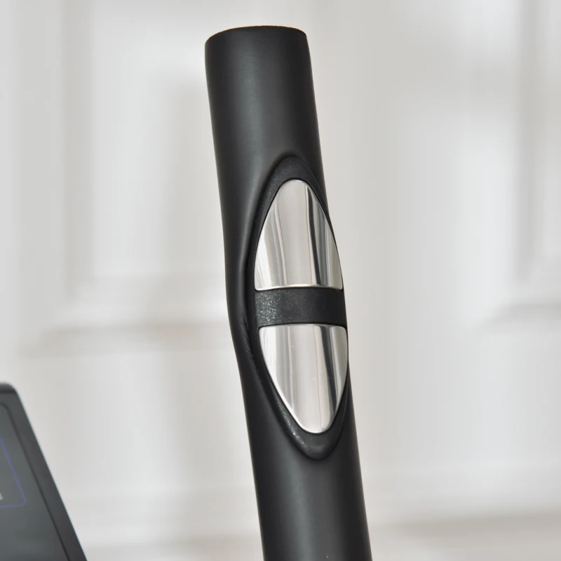 HOMCOM Vélo elliptique d'appartement vélo d'exercice magnétique 8 niveaux de résistance selle réglable écran LCD pour gymnase maison bureau noir