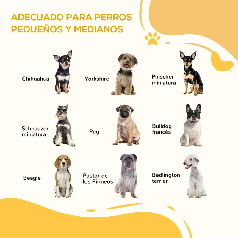 PawHut Parque Plegable para Perros de 6 Paneles Convertible en Barrera de Seguridad para Mascotas 117x103x74 cm Negro