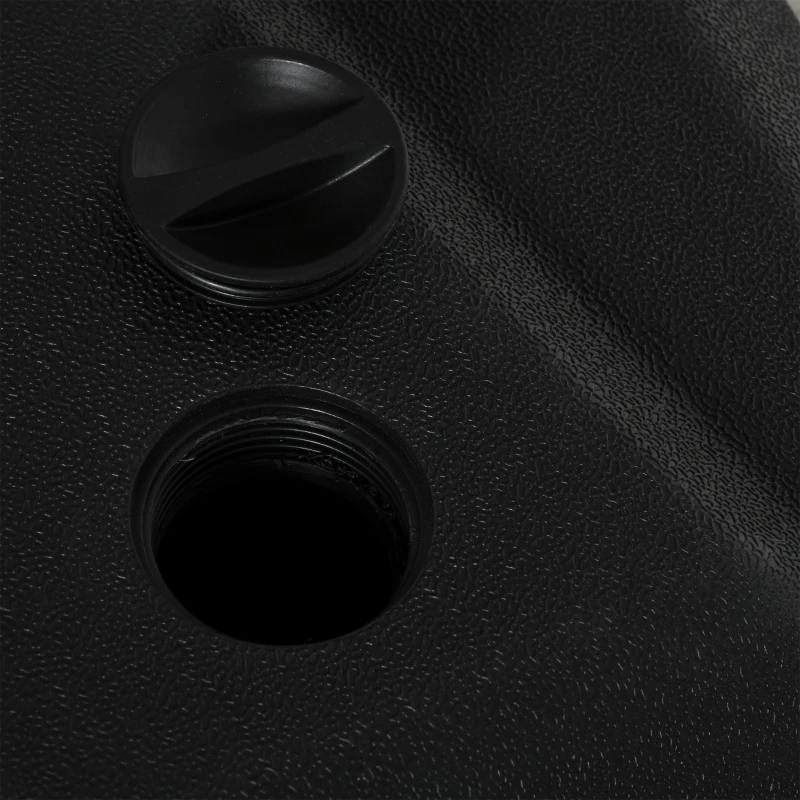 Outsunny Sonnenschirmständer befüllbar bis 100 kg Schirmständer für Ampelschirm Sonnenschirm Schirmstangen mit Kreuzbasis für Garten Terrasse Balkon Schwarz 80 x 60 x 20 cm