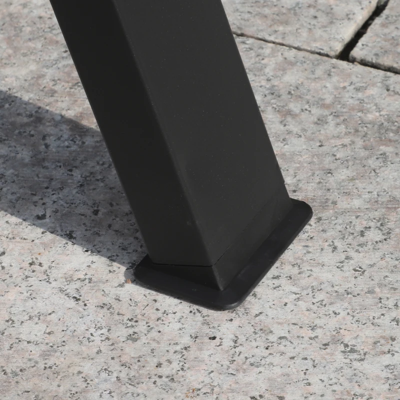 HOMCOM Balancelle de Jardin 2 Places Grand Confort Coussins d'assise et Dossier fournis accoudoirs Pare-Soleil Sable