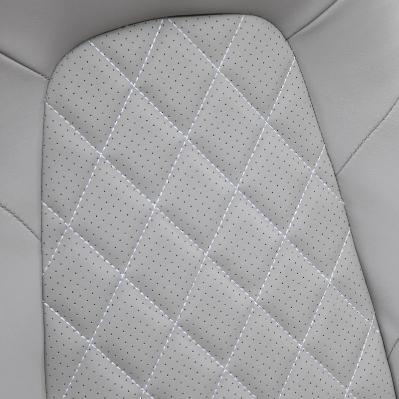 Vinsetto Sedia da Ufficio Ergonomica con Braccioli Ribaltabili e Altezza Regolabile, 67x70x112-122 cm, Grigio