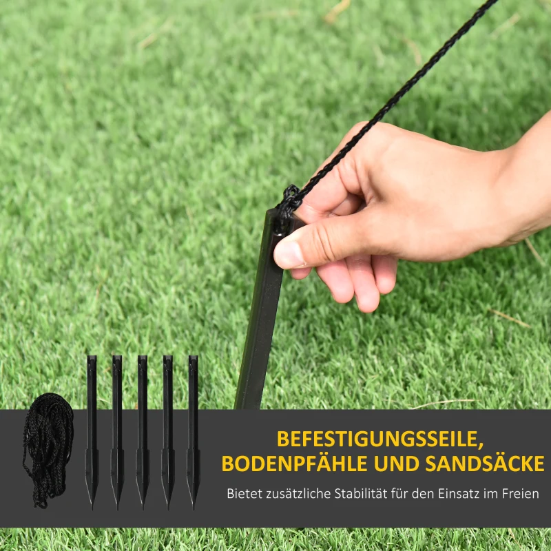 Outsunny Weihnachtsdeko, Tannenbaum, aufblasbar, groß, inkl. Gebläse, 193 cm x 93 cm x 223 cm, Mehrfarbig