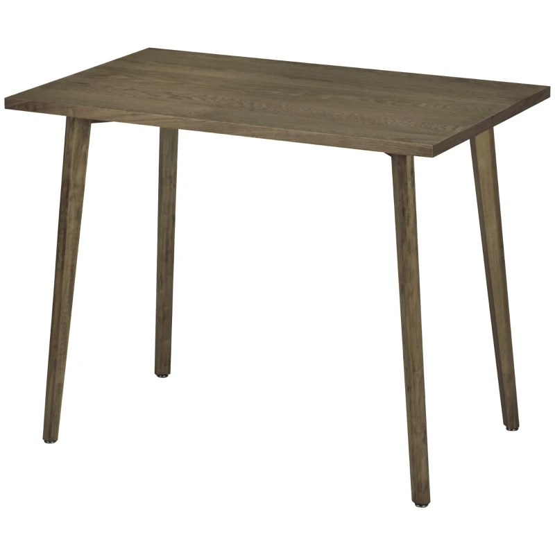 HOMCOM Mesa de Comedor Rectangular Mesa para Salón con Patas de Madera de Pino 98x60x76,5 cm Natural