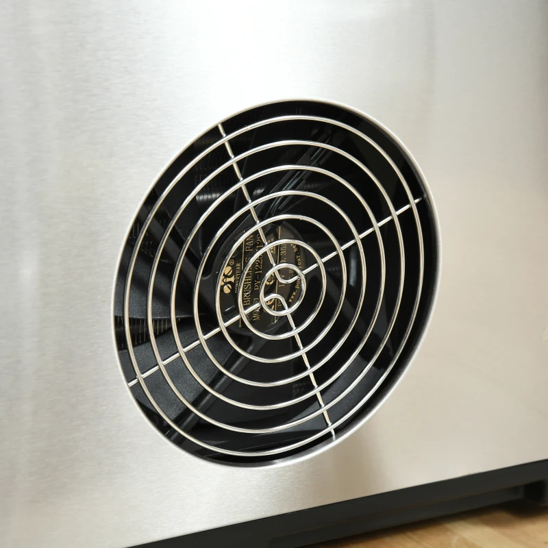 HOMCOM Gelatiera da 1.5L in Acciaio per Gelati, Yogurt e Milkshake, 38.4x24x32cm